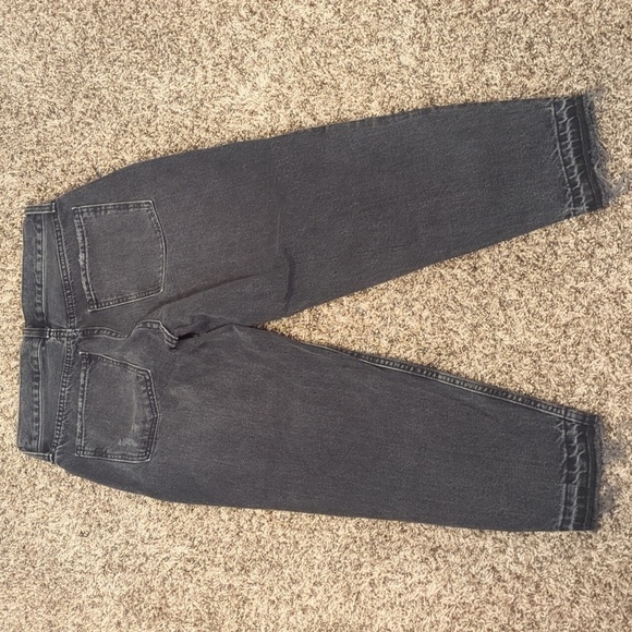 Old Navy women's faded black high rise slouchy taper button fly jeans 💋 - Picture 10 of 10